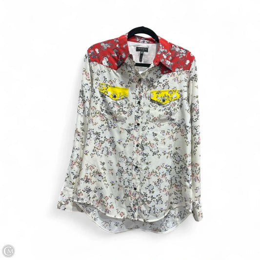 Blouse Imprimé Floral Détails Colorés Femme