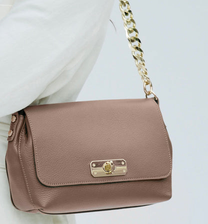 Bagosa Maisie Maxi Mink Leather Bag