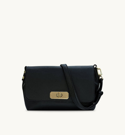 Bagosa Maisie Maxi Black Leather Bag