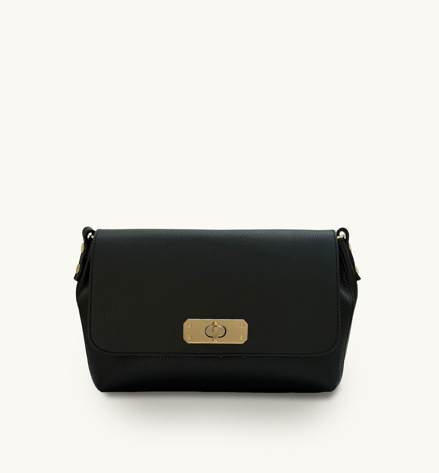 Bagosa Maisie Maxi Black Leather Bag