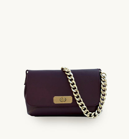 Bagosa Maisie Maxi Port Leather Bag